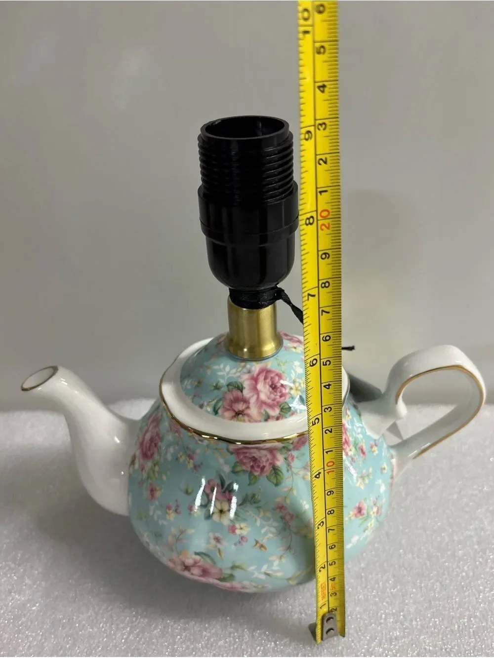 Karma Home Rechargeable Teapot Lamp in French Country Floral ~ NWT